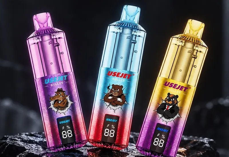 Vapers USEJET Bullet 150K en rosa, azul y dorado