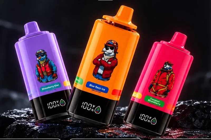 Vapers USEJET 300K en morado, naranja y rosa